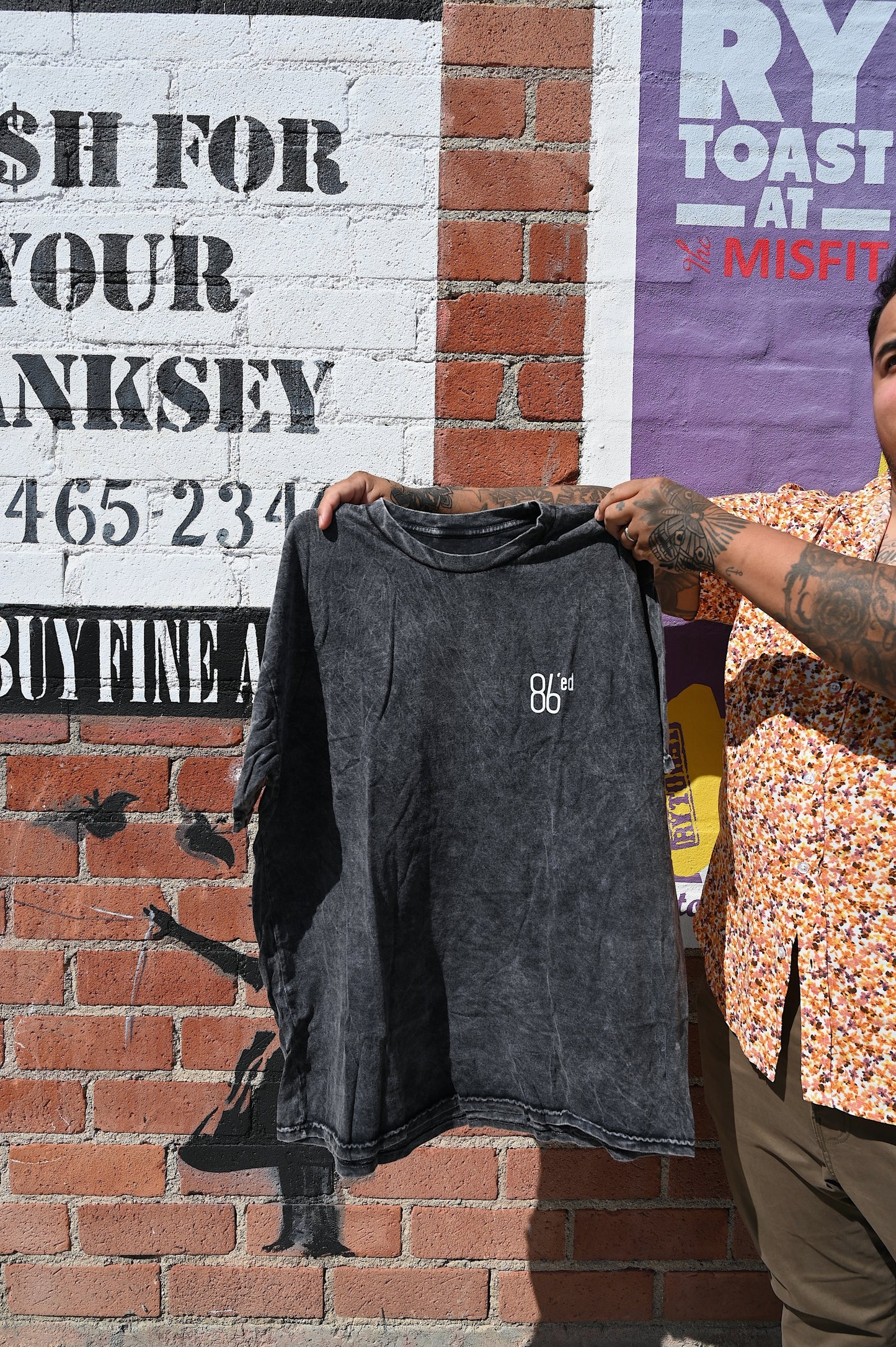 86'ED MINERAL WASH TEE