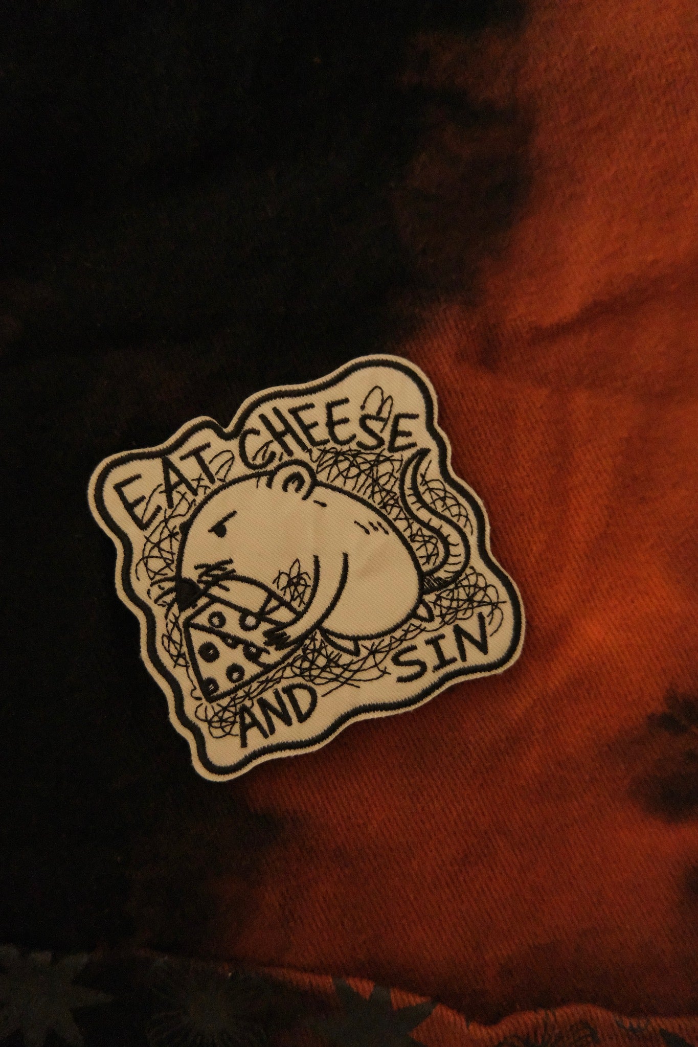 "LIVE FROM THE GUTTER" HALF BAKED HAND BLEACHED APRON