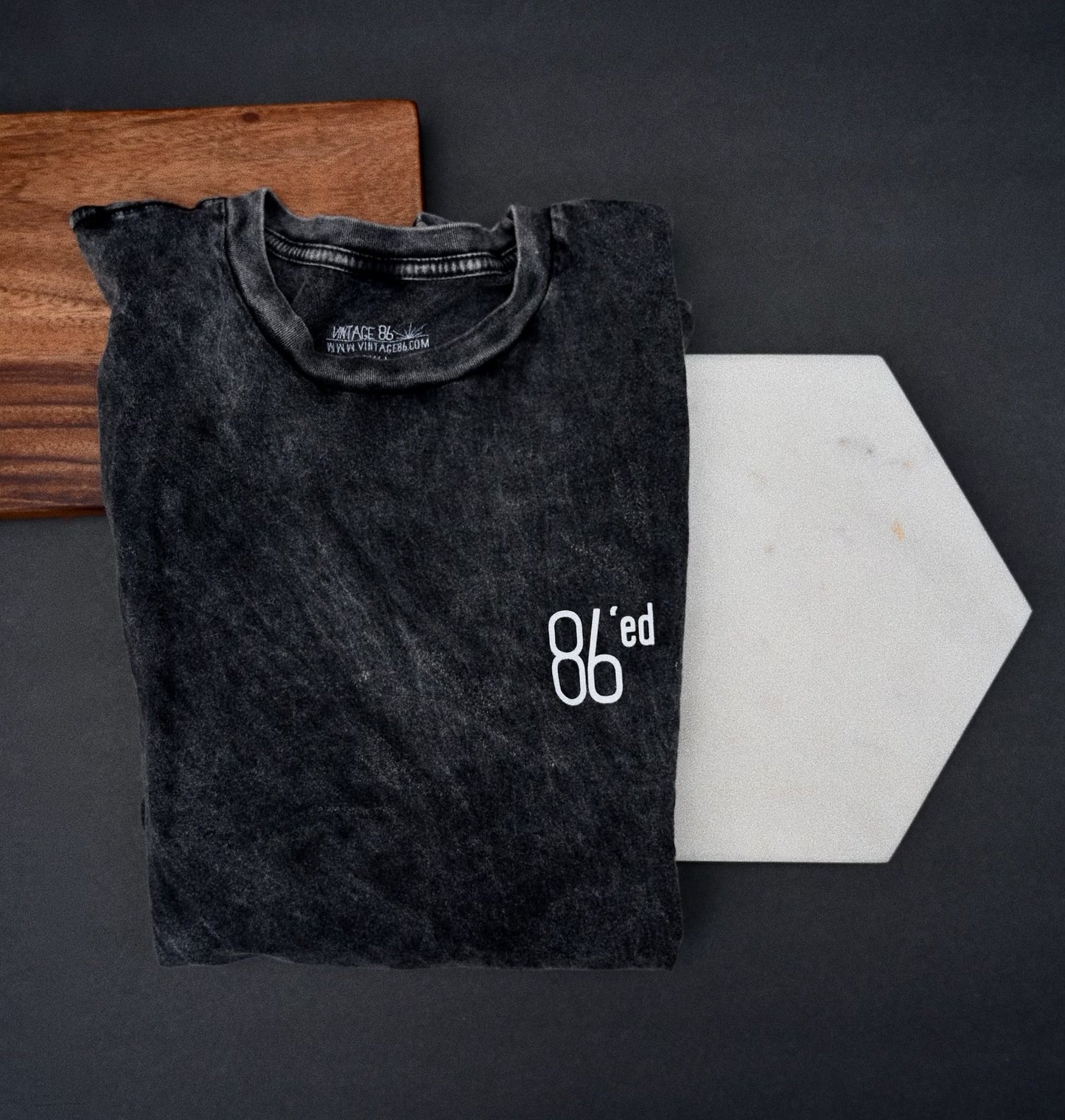 86'ED MINERAL WASH TEE