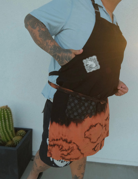 "LIVE FROM THE GUTTER" FOND OF YOU HAND BLEACHED APRON